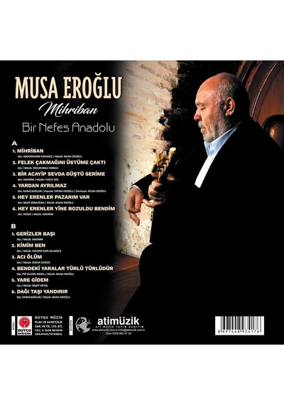 Musa Eroğlu Mihriban Bir Nefes Anadolu Plak Lp