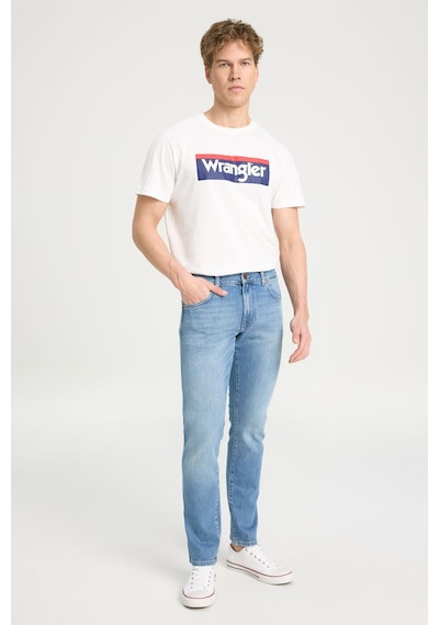 Wrangler Larston Slim Tapered Normal Bel Esnek Jean Pantolon Mavi