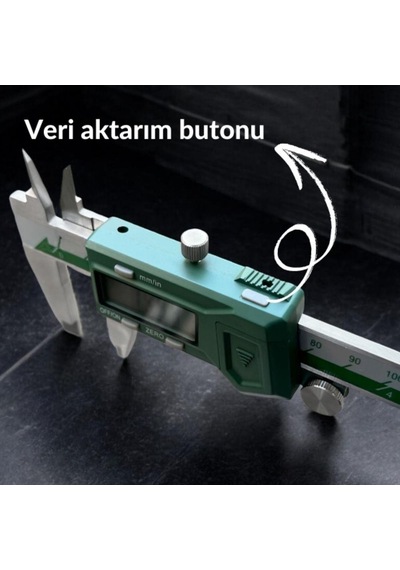 İnsize 1113-150 Bilgi Çıkışlı Dijital Kumpas 0-150 Mm