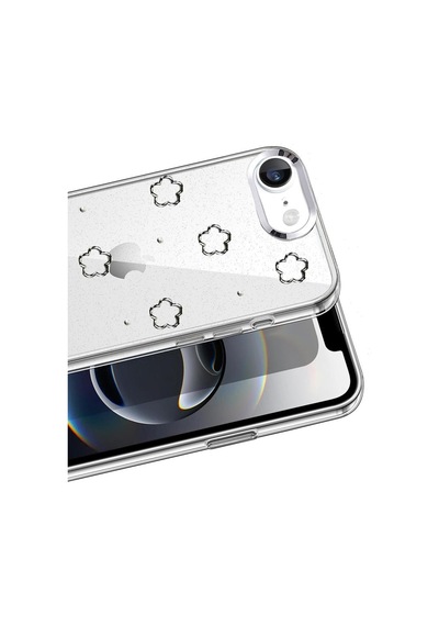 Apple Uyumlu iPhone 16e Uyumlu Fiyonk Desenli Kapak - Desen 2 Renkli