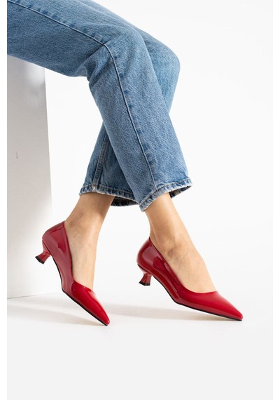 Lady Rugan Kadın Stiletto Topuklu Ayakkabı Kırmızı