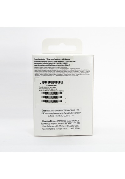 Samsung Galaxy Uyumlu S23 Fe Fast Charging 25 W Type C Kablolu Şarj Aleti Siyah Türkiye Garantili Samsung Galaxy Uyumlu S23 Fe Fast Charging 25 W Type C Kablolu Şarj Aleti Siyah Türkiye Garantili