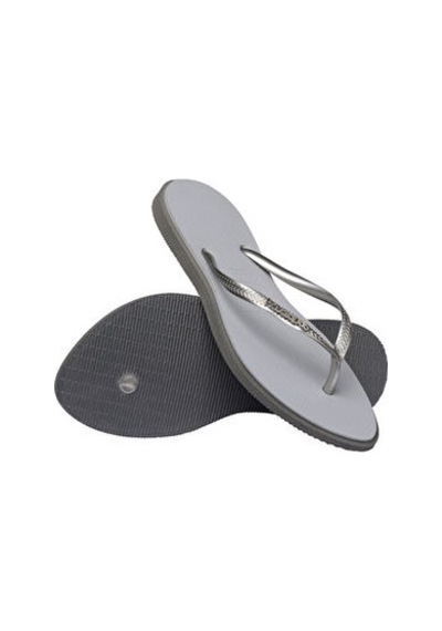 Crocs Havaianas Slim Point Kadın Plaj Terliği 4149584 Gümüş