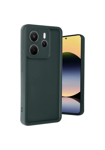 Newface Xiaomi Redmi Note 14 4g Kılıf Viera Silikon - Koyu Yeşil