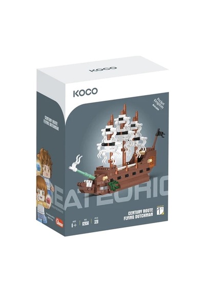320 Parça Uçan Hollandalı Gemi Yapı Seti Mini Bricks Maket 6+ Yaş Birleştirilebilir Oyuncak