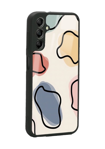 A04s Uyumlu Nude Milky Tasarımlı Glossy Telefon Kılıfı Siyah
