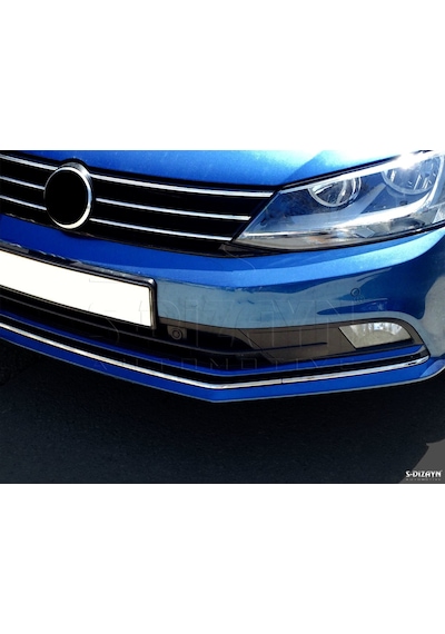 S-Dizayn  Volkswagen Jetta Krom Ön Tampon Çıta 3 Prç. 2014 Üzeri