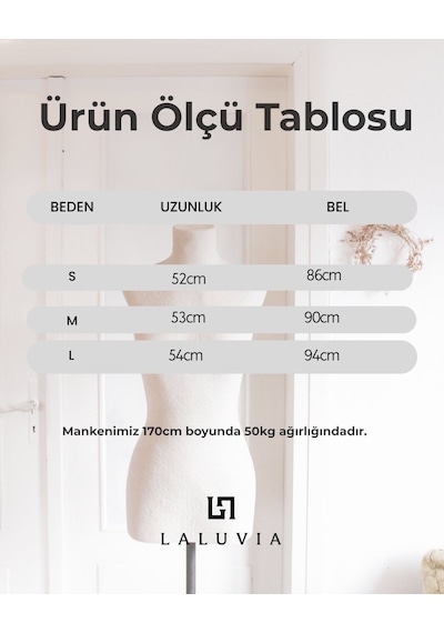Laluvia Kahverengi Vatkalı Fular Detaylı Ceket - 2y85175