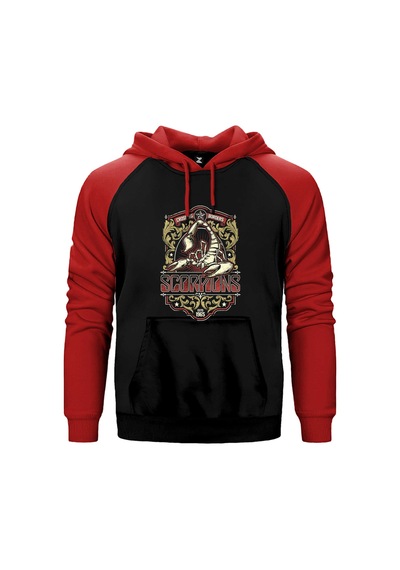 Scorpions Crossing Borders Gri Renk Reglan Kol Sweatshirt / Hoodie