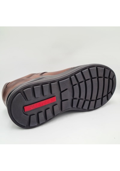 Greyder 18602 5k Kahve Hakiki Deri Erkek Günlük Casual Urban Ayakkabı Kahve