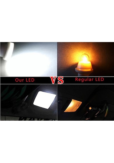 10 Adet T10 Led Seramik Led Ampul Oto İç Aydınlatma Led Beyaz