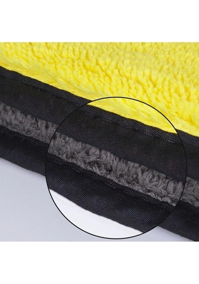 Oto Araba Yıkama Kurutma Eldiveni Mikrofiber Araç Yıkama Silme Eldiveni Araba Yıkama Bezi Sarı