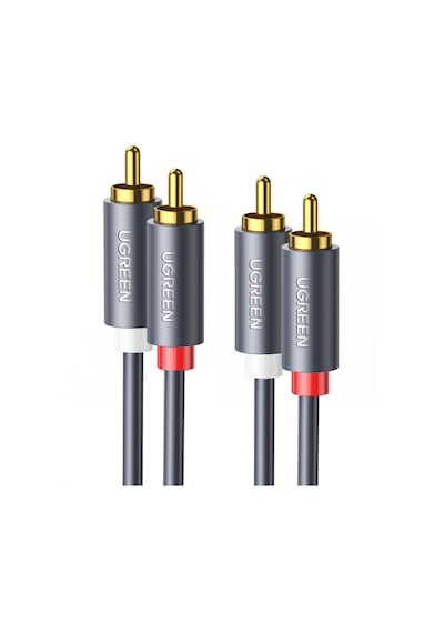 Ugreen 2 Rca - 2 Rca Ses Kablosu, 5 M, Antrasit, 10520