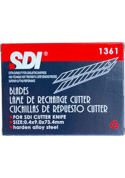 Sdı 1361 Maket Bıçağı Yedeği Dar 30 Derece Eğimli 10'lu 5 Tüp