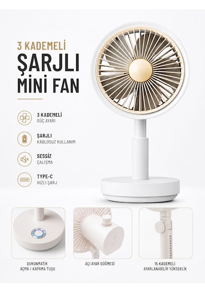 Taşınabilir Mini Fan 3 Kademeli Döner Başlıklı Aşağı Yukarı 15 Kademeli Ayarlanabilir Yükseklik Açı Ayar Düğmeli Mini Fan El Fanı Masaüstü Fan Ev Ofis Vantilatör Pervane 100 Gr Taşınabilir Mini Fan 3 Kademeli Döner Başlıklı Aşağı Yukarı 15 Kademeli Ayarlanabilir Yükseklik Açı Ayar Düğmeli Mini Fan El Fanı Masaüstü Fan Ev Ofis Vantilatör Pervane 100 Gr