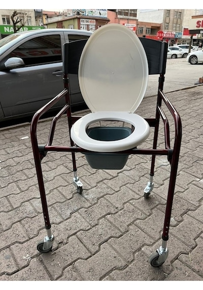 Medikaltec Tekerlekli Tuvalet Aparatı Hasta Engelli Tuvaleti