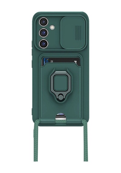 Samsung Galaxy A16 5g Kılıf Zuma Kartvizitli Yüzüklü Silikon