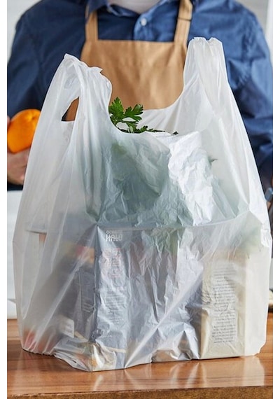 A Kalite Beyaz Hışır Poşet 5 Kg Büyük Boy Atlet Poşet