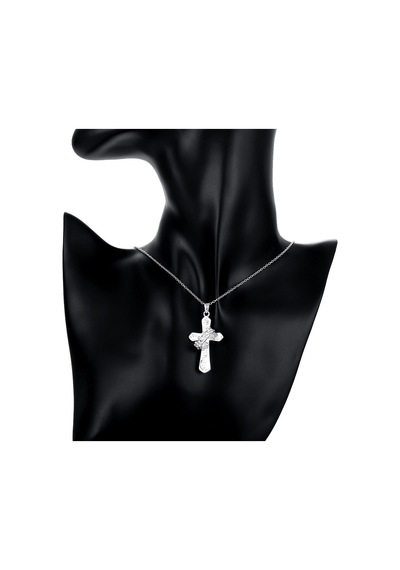 Yeni Moda Aksesuarları 925 Sterlıng Gümüş Takı Sterling Silver Crown Çapraz Kolye Kadınlar İçin Hediye Çok Renkli