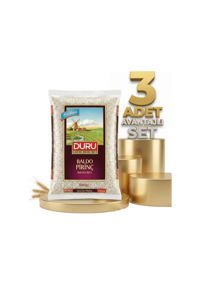 Duru Baldo Pirinç 3x1 Kg