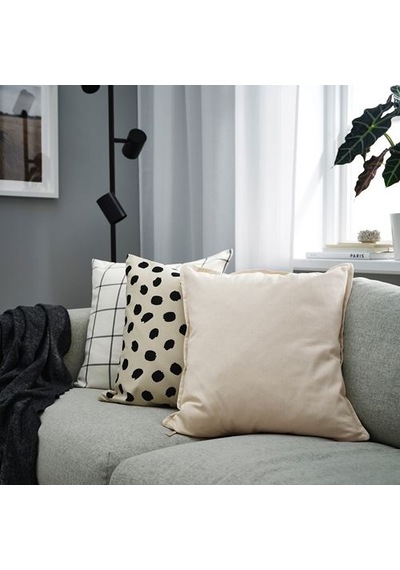 Ikea Gurlı Kırlent Kılıfı, Ağartılmamış, 50x50 Cm