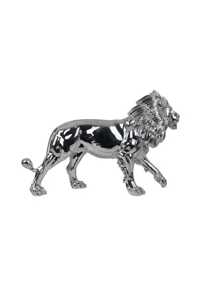 Lüks Reçine Jumbo Boy Aslan Heykeli 60 Cm Dekoratif Biblo Vitrin Konsol Süsü Ev & Ofis Hediyesi