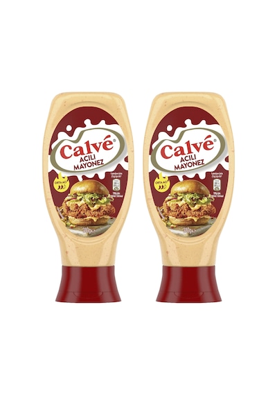 Calve Acılı Mayonez 380 Gr 2 Li