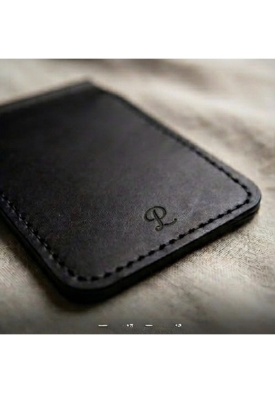 Parla Leather Cavana Hakiki Gerçek Deri Erkek Kadın Cüzdan Kartlık Siyah