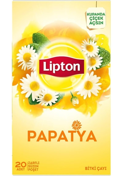 Lipton Papatya Bardak Süzen Poşet Bitki Çayı 20'li Paket