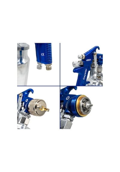 Daystar 4001 1.7 MM Alttan Depolu Profesyonel Boya Tabancası