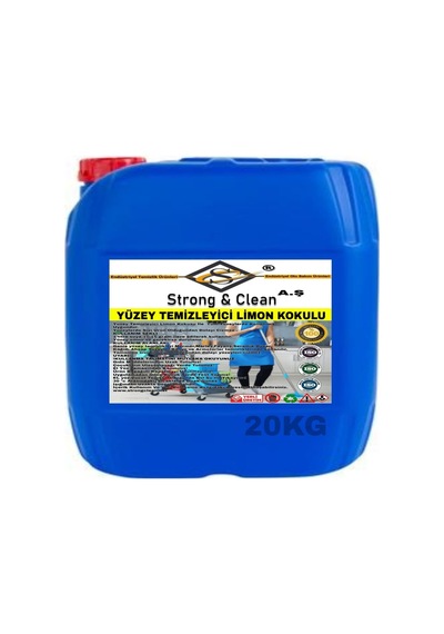 Strong&Clean Profesyonel Yüzey Temizleyici Limon Kokulu 20 KG