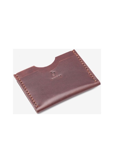 Elegance Leather El Yapımı Hakiki Deri Kartlık Koyu Kahverengi - 636083967 Koyu Kahverengi