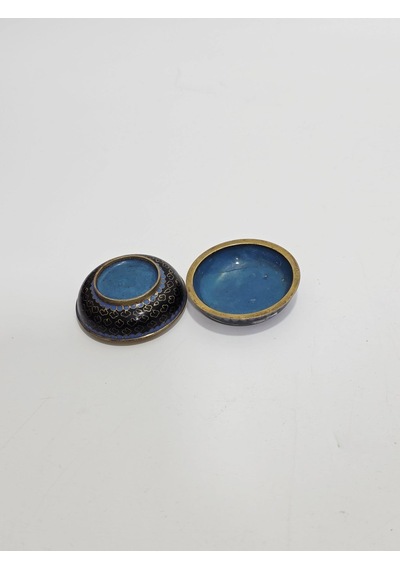 Antika Cloisonne Minyatür Kutu 5,5x3,0cm 071