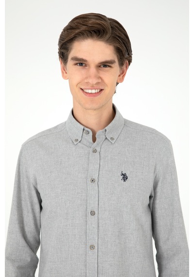 U.s. Polo Assn. Erkek Açık Gri Gömlek Basic 50296757-vr001 Açık Gri U.s. Polo Assn. Erkek Açık Gri Gömlek Basic 50296757-vr001 Açık Gri
