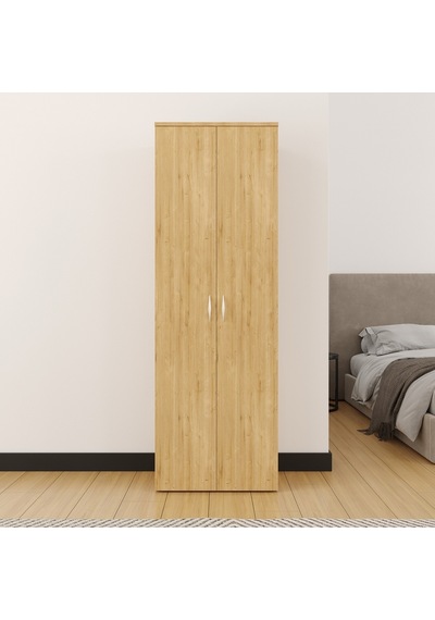 Ahşap Gardırop, Elbise Dolabı, Çok Amaçlı Dolap, Dolap & Temizlik Dolabı, 60x34x180cm Safir Meşe Ahşap Gardırop, Elbise Dolabı, Çok Amaçlı Dolap, Dolap & Temizlik Dolabı, 60x34x180cm Safir Meşe