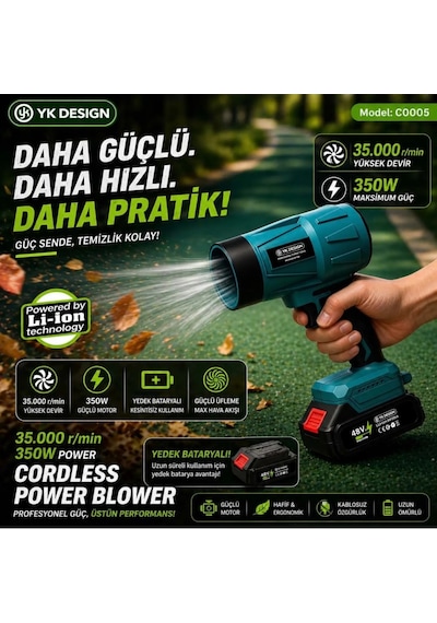 Yk Design C0005 35.000rpm Hava Üfleyici Turbo Fan Hava Üfleme Makinası