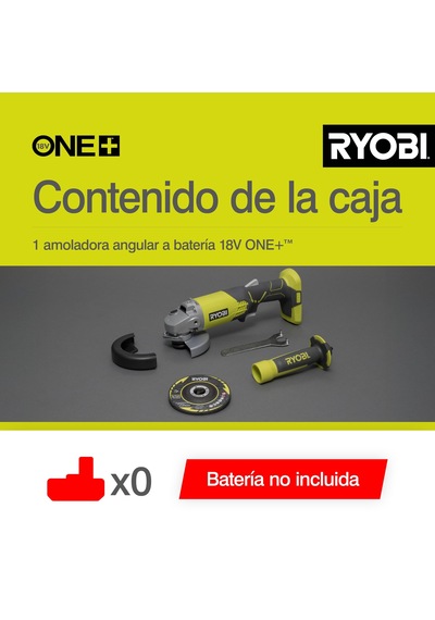 Ryobi R18ag0 18volt/aküsüz Li-ıon 115mm Avuç Taşlama