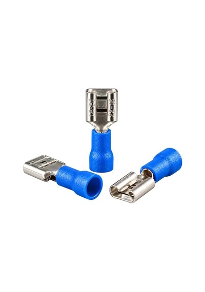 Sh Powermaster Pm-39057 1,5-2,5mm2 Kesit 20x7x5mm Soket Mavi İzoleli Kablo Pabucu 100'lü Paket Najmaddin