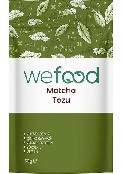 Wefood Matcha Tozu Glütensiz Vegan Katkısız 50 Gr