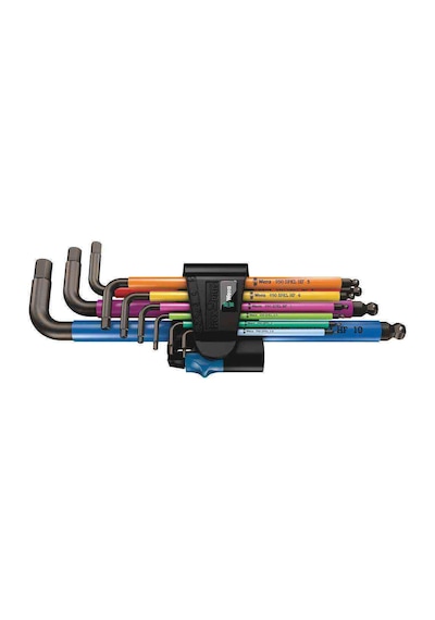 Wera 950 -9 Hex-Plus Hf Renkli Topbaş Alyan Set 05022210001