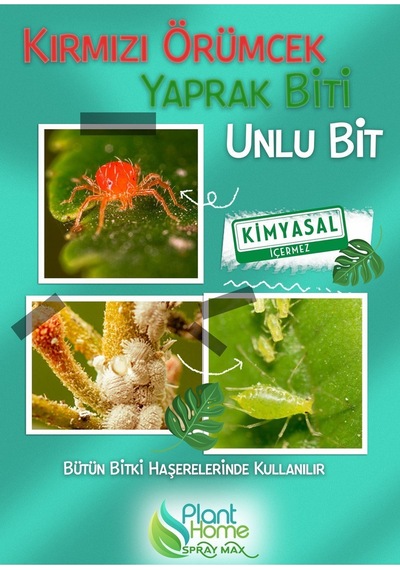 Planthomespraymax Organik Böcek Kovucu - Trips Yeşil Bit Kırmızı Örümcek Unlu Bit Diğer