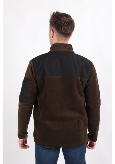 Cazador 5638 Erkek Polar Sweatshirt Hırka Haki