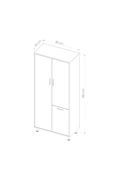 Çok Amaçlı & Tek Çamaşır Sepetli Banyo Dolabı Beyaz