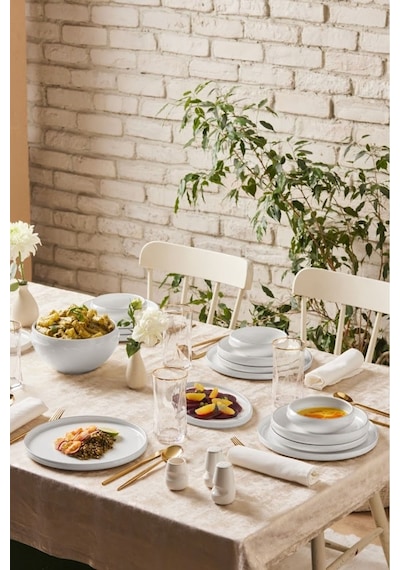 Karaca  Red Carpet Collection Streamline Sunset Porselen 59 Parça 12 Kişilik Yemek Takımı Gold