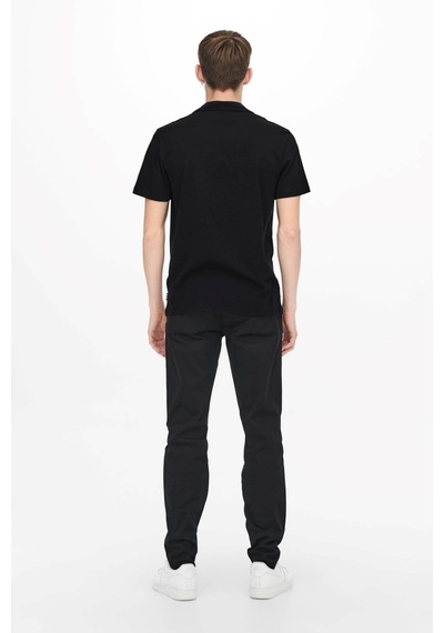 Only & Sons Erkek Onsabraham Polo Yaka T-Shirt 22019294 Siyah Only & Sons Erkek Onsabraham Polo Yaka T-Shirt 22019294 Siyah