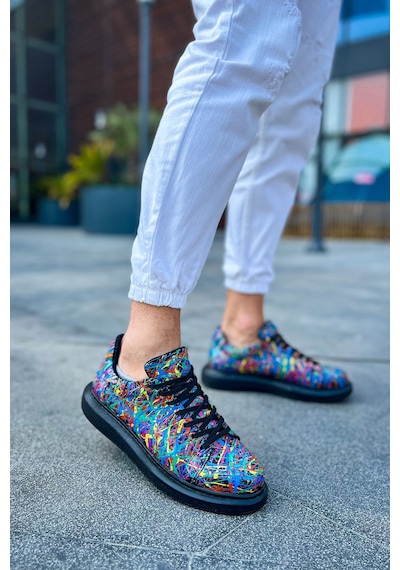 Ch254 Cst Pittura Erkek Ayakkabı 538 Crazy Splush Sıyah Siyah