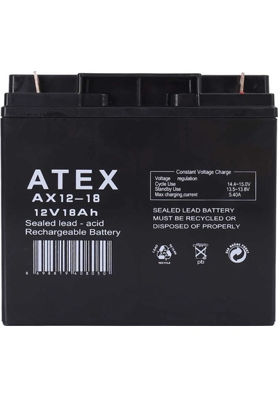 Atex Ax12-18 12v 18ah Akü