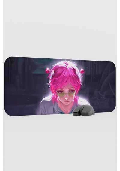 Saiki Kusuo Anime V3 - 70x30 Xl Gaming Kauçuk Kaymaz Taban Mouse Pad Fare Altlığı