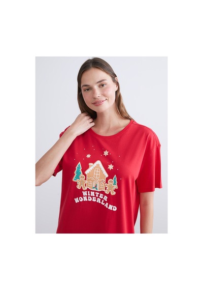 LC Waikiki Alıta Cıty Farkıyla Lcw Dream Kırmızı Penye Baskılı Kısa Kollu Kadın Gecelik Kirmizi - 930179655 Kirmizi LC Waikiki Alıta Cıty Farkıyla Lcw Dream Kırmızı Penye Baskılı Kısa Kollu Kadın Gecelik Kirmizi - 930179655 Kirmizi