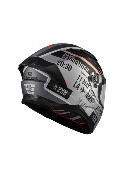 Panther Sv Kask Passenger A1 Black Grey Matt Çok Renkli
